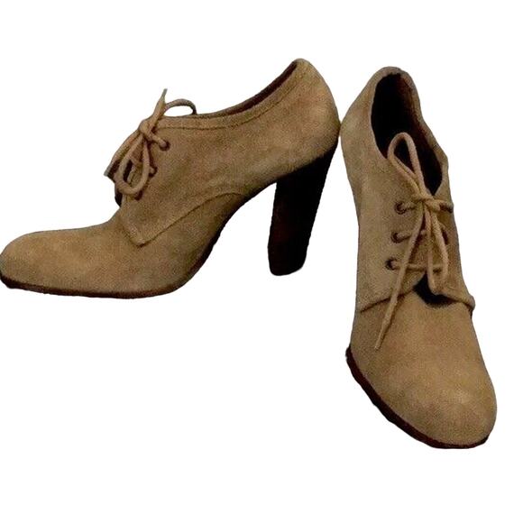 Vintage Y2K Sylvia Bourdin Tan Suede Booties - Never Worn 7.5 - Picture 10 of 14